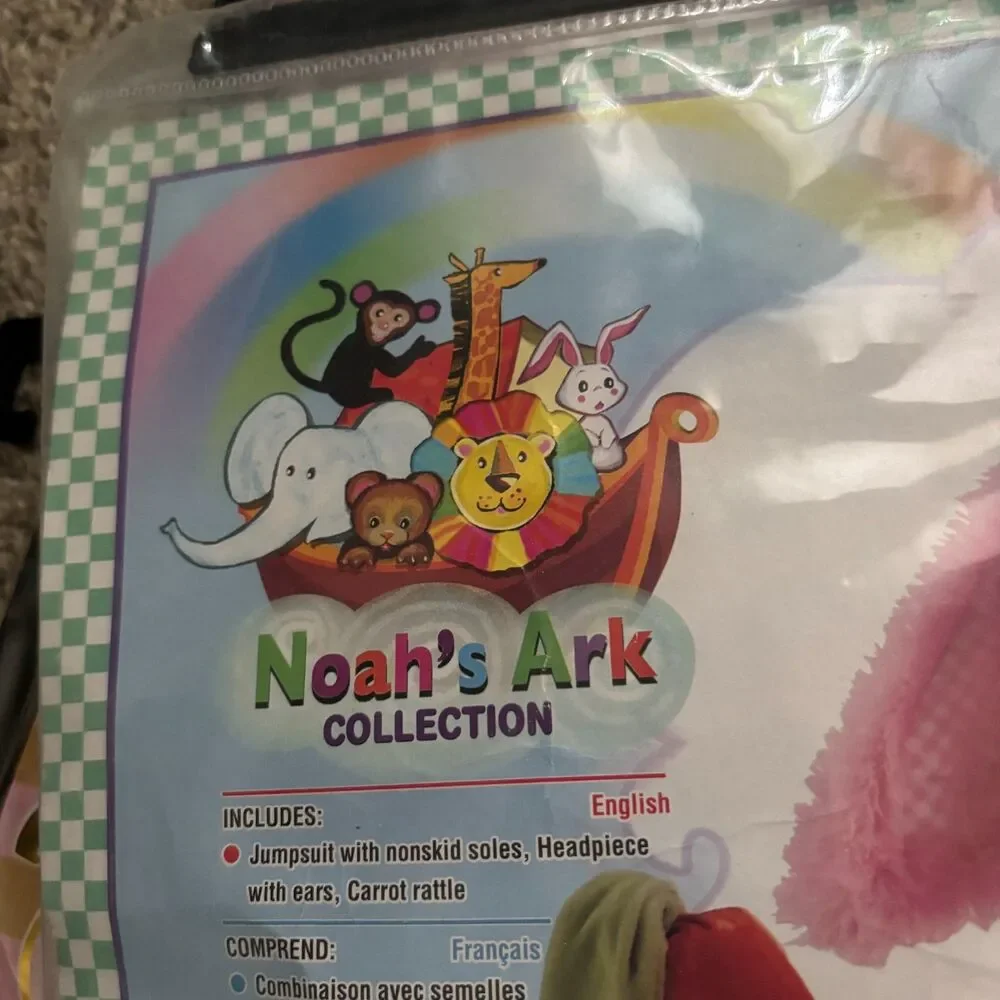 Rubie's Noah's Ark Precious Pink Wabbit Baby Bunny Costume 6-12 Months New